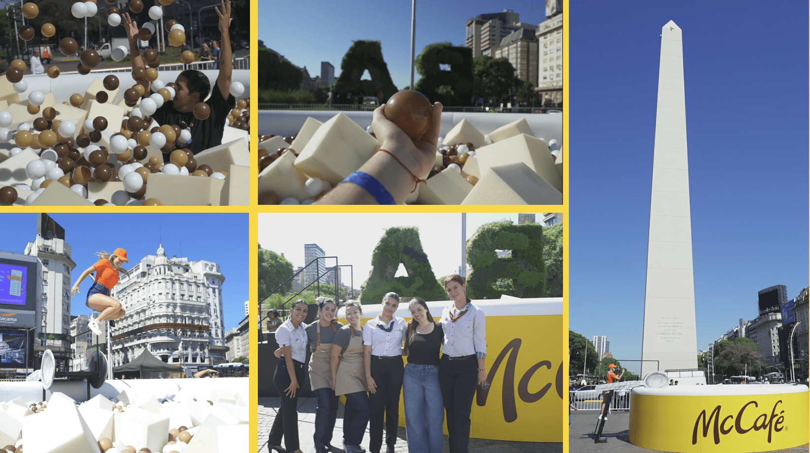 vaso gigante Mc Café vaso de café Obelisco