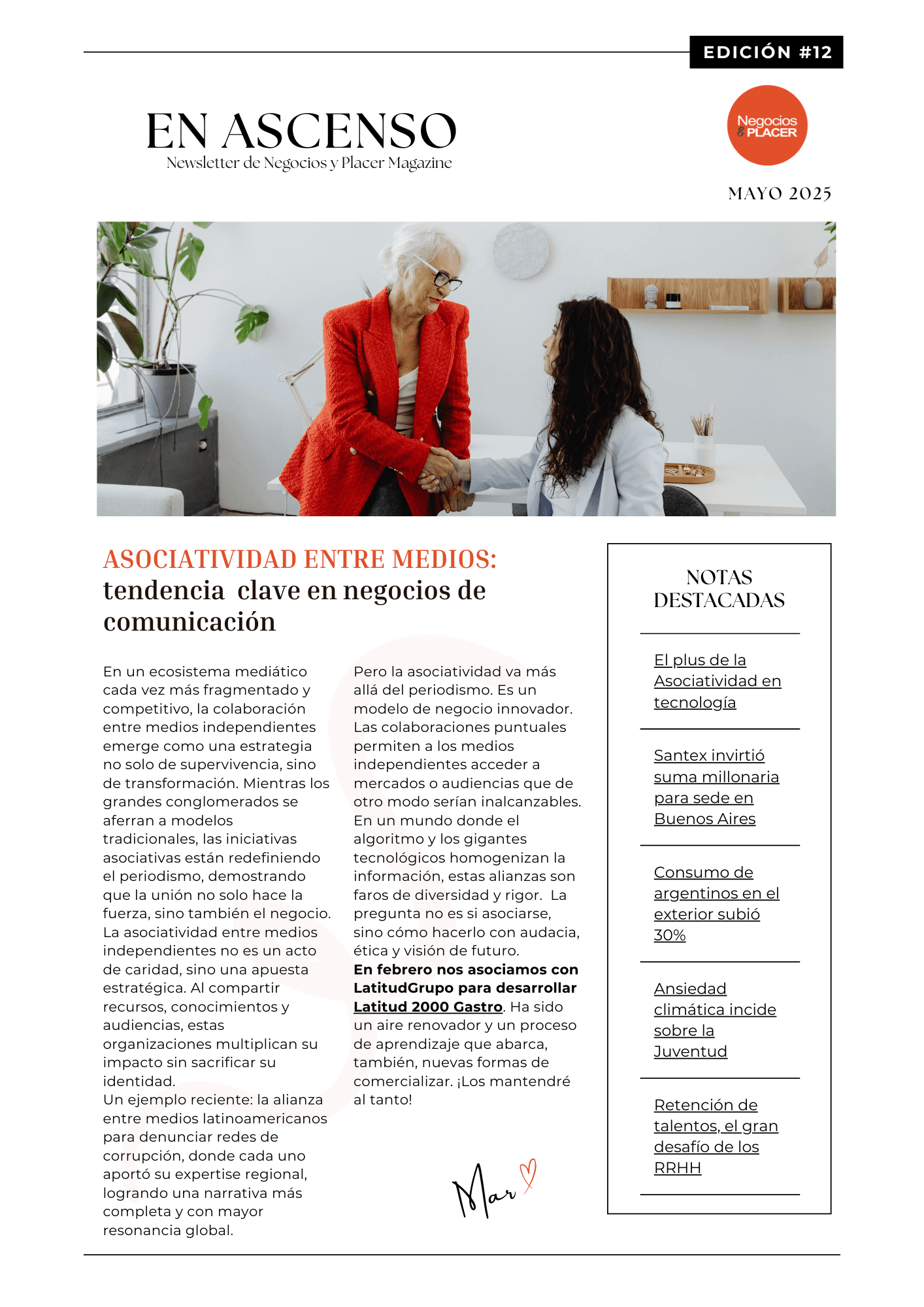 Newsletter Mayo 2025