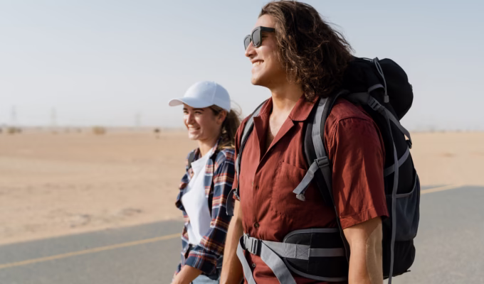 Mujeres en su extensión bleisure de viaje