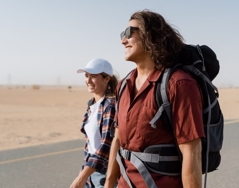 Mujeres en su extensión bleisure de viaje