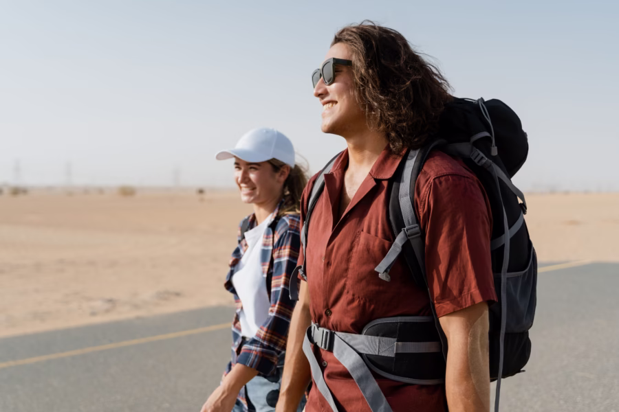 Mujeres en su extensión bleisure de viaje