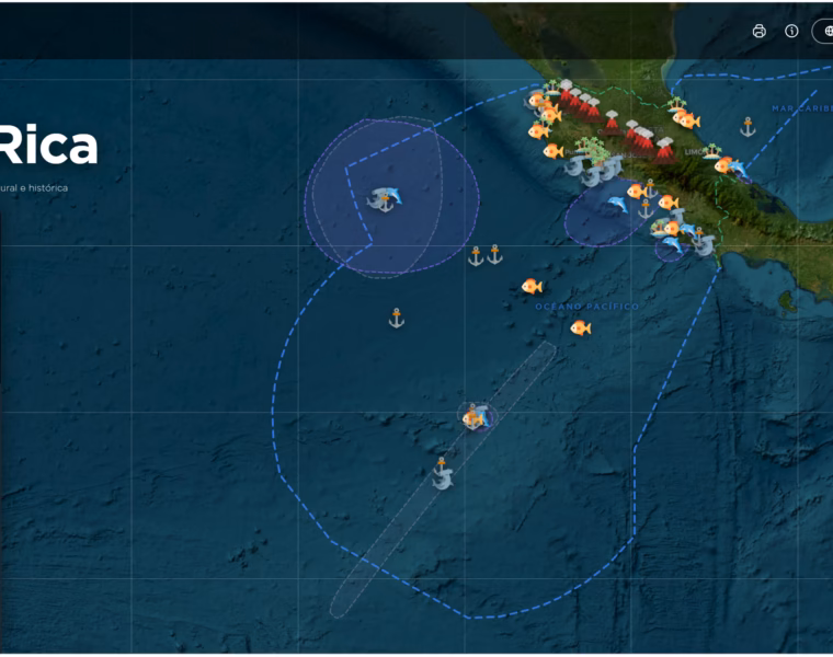 nuevo mapa interactivo de Costa Rica